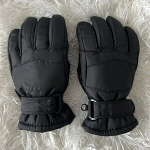 Kids Black Gloves